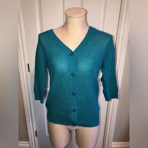 3/$40 Kenneth Cole 3/4 sleeve knit cardigan